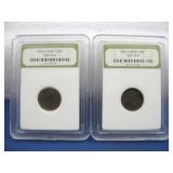 Two Indian Head Cents (1858-1909)