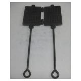 Vtg Cast Iron Waffle Maker Pioneer Hearth Tool