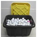 7Gal Storage Tote Of Golf Balls