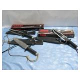 Three Rambo Bowie Knives Two W/ Boxes