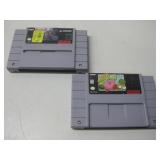 Two Super Nintendo Entertainment Games See Info