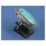 Sterling Silver SW Turquoise Ring Hallmarked