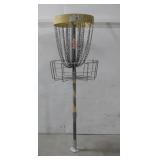 Permanent Mount Chain Disc Golf Basket W/Pole See