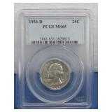 Silver 1956-D 25ï¿½ PCGS Graded