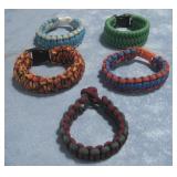 Five Paracord Bracelets