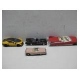 Four Diecast Cars Jada, Hasbro, Maisto See Info