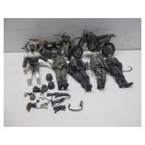 Vtg GI Joe Action Heroes W/Vehicles & Accessories