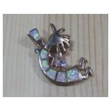 Sterling Silver Kokopelli Pendant Hallmarked