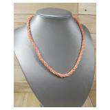 Natural Salmon Coral Necklace