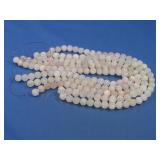 Five Rose Quartz 12mm Bead Strands 15' Each