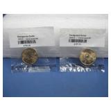 Two Uncirculated 60- 2000-D Sacagawea Dollars