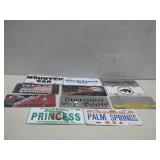 Eleven Assorted Novelty License Plates