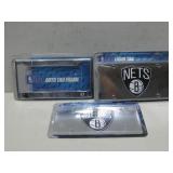 Three NIP NBA Brooklyn Nets License Plate Frames