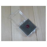 Loose Faceted Pinkish Red Ruby