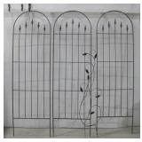 Three Arch Metal Panel Trellis & Metal Vine See