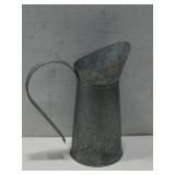 Galvanized Pitcher 12.25' Tall