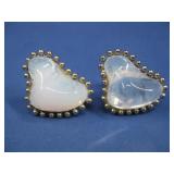 1960's Gold Plated Moonstone Cufflinks