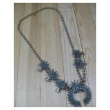 Squash Blossom SW Silvertone Necklace Missing See