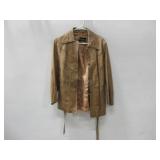 Vtg Leather Jacket Size 13/14 See Info