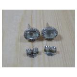 14K White Gold Jared Aquamarine & Diamond Stud See