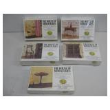 5 Vtg House Of Miniature Dollhouse Furniture Kits