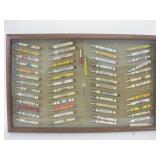 53 Vtg Advertising Bullet Pencils In Shadowbox