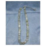 Green & White Stone Southwest Necklace