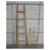 2 Pueblo Style Kiva Ladders - 36" & 72" Tall