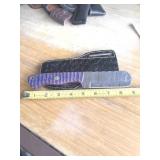 9' DAMASCUS STEEL KNIFE WITH LEATHER SHEATH