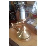 BRASS 10' TALL SWING ARM LAMP