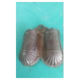 ANTIQUE TIN DOUBLE MATCH HOLDER