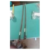 TWO VIOLIN BOWS 1 IS 29.5' & 1 IS 28'