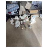PORCELAIN BIRDS RABBIT ANGELS OTHER DECORATIONS