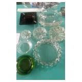 EIGHT VINTAGE ASHTRAYS