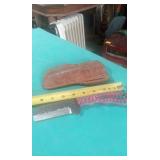 8.5' LONG CARBON STEEL KNIFE WITH SHEATH