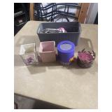 SQUARE CERAMIC POT GLASS POT HALLOWEEN PAPER