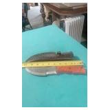 10' LONG DAMASCUS STEEL KNIFE WITH SHEATH