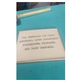 10X8 NO SMOKING PLASTIC SIGN