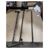 3 METAL WALKING CANES