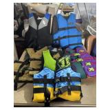 6 LIFE JACKETS VARIOUS SIZES