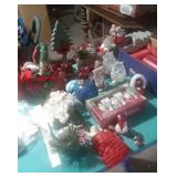 LOT OF CHRISTMAS DECORATIONS