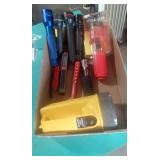 NINE MIXED FLASHLIGHTS