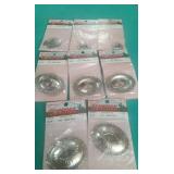 SIXTEEN NICKLE SILVER CONCHOS LARGE ARE 2.25'