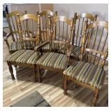 SET OF SIX DINING ROOM CHAIRS TWO ARE CAPTAIN