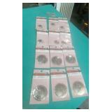 TWENTY FIVE NICKLE SILVER CONCHOS