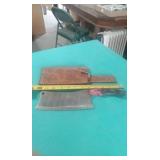 12' LONG DAMASCUS STEEL CLEAVER WITH SHEATH