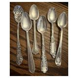 STERLING SILVER VTG SPOONS 4.41 OZ