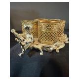 VINTAGE HOLLYWOOD REGENCY STYLE LIPSTICK HOLDER