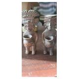 5' TALL MEXICAN FOLK ART FIGURES