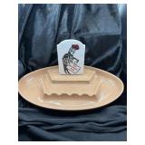 VINTAGE CERAMIC PROMO ASHTRAY AND MATCHBOOK